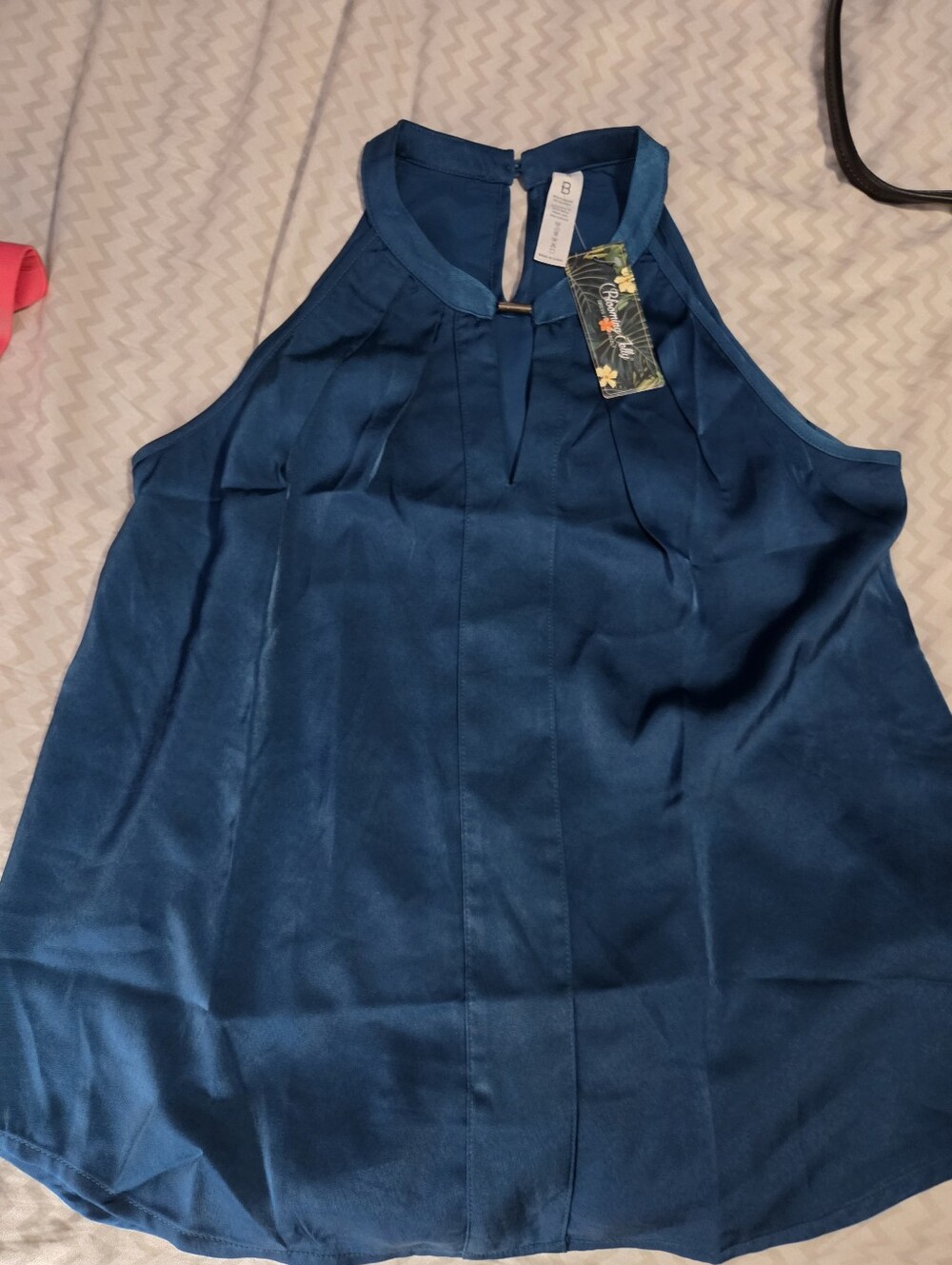 NWT Blooming Jelly Dark Teal Silky Tank